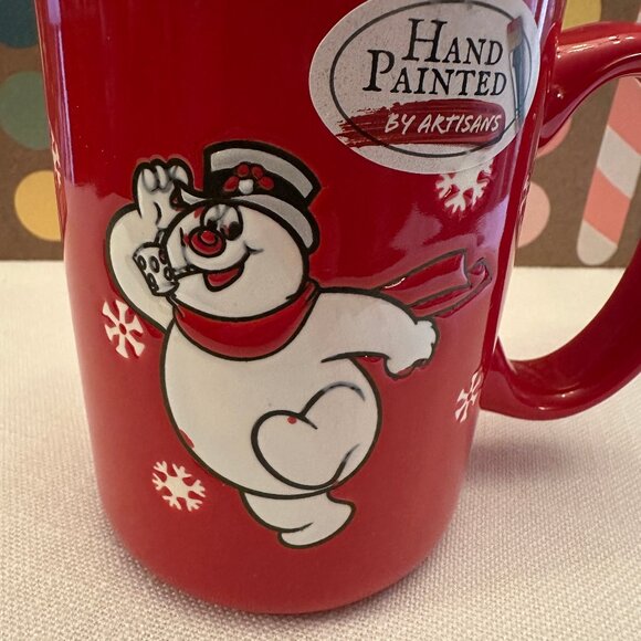 FROSTY The Snowman Red Holiday Coffee Tea Mug NEW I Don't Do Summer - Picture 2 of 5